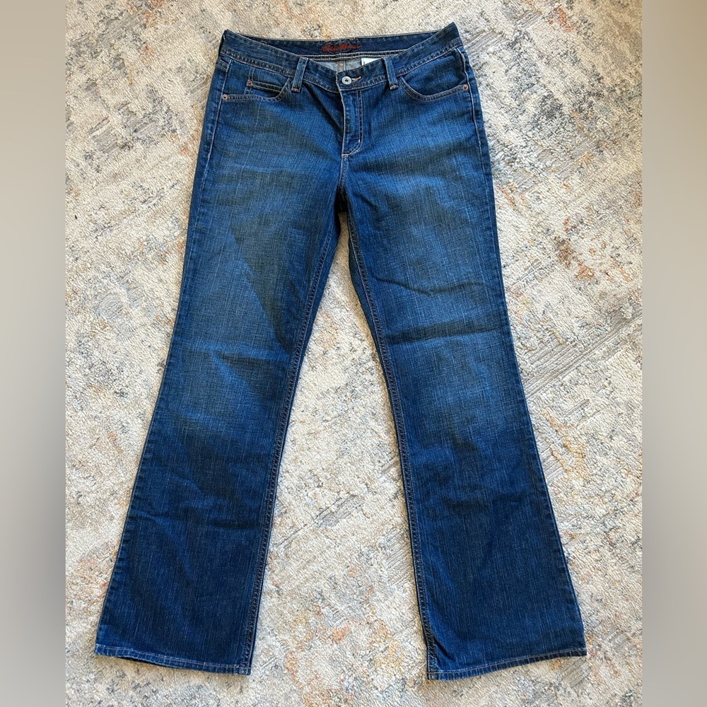 Eddie Bauer women’s boot cut cotton jeans size 10 western casual cottagecore​​